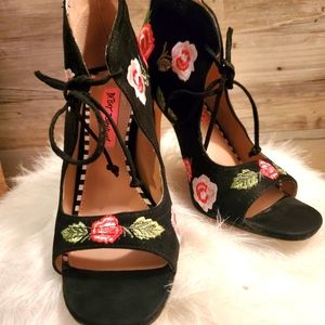 Betsey Johnson Caroline Embroidered heels